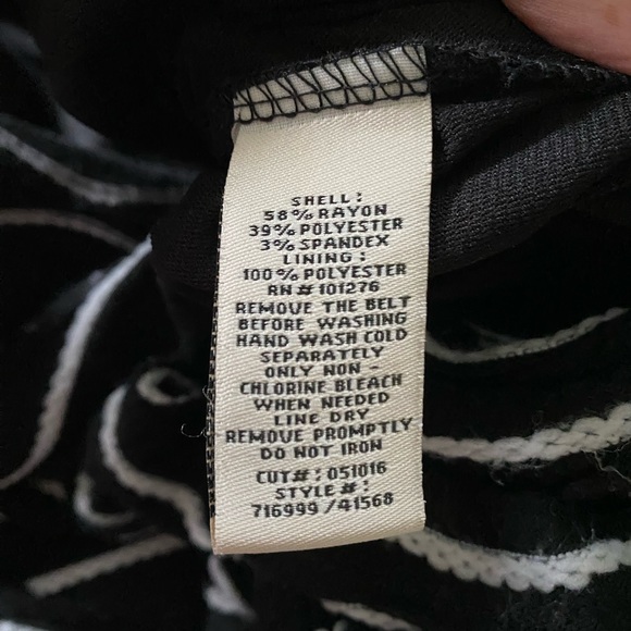 Eci New York black and White midi dress Size 4 with side zipper and 3/4 sleeve - Picture 2 of 10